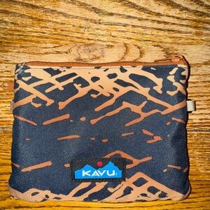 KAVU Blue and Tan bag